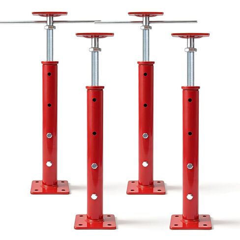 4 Pack Screw Jacks,19"-36" Adjustable Jack Post, 17636LBS Max Capacity Each Jack Rod.Widely Used for Floors, Beams, Stairs and Ceilings,Walls, and Aasement Beams. in Saudi Arabia