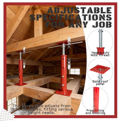 4 Pack Screw Jacks,19"-36" Adjustable Jack Post, 17636LBS Max Capacity Each Jack Rod.Widely Used for Floors, Beams, Stairs and Ceilings,Walls, and Aasement Beams. in Saudi Arabia