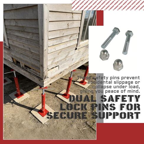 4 Pack Screw Jacks,19"-36" Adjustable Jack Post, 17636LBS Max Capacity Each Jack Rod.Widely Used for Floors, Beams, Stairs and Ceilings,Walls, and Aasement Beams. in Saudi Arabia