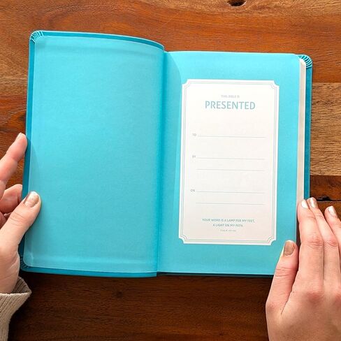 SacredBound Personalized NIV Thinline Bible – Teal LeatherSoft | Engraved Name, Slim & Lightweight, Easy to Carry, Comfort Print Christian Gift (Name Only) in Kuwait
