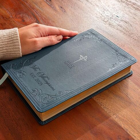 SacredBound Personalized Catholic Bible – NRSV Catholic Edition Teal LeatherSoft | Engraved Name, Complete 73-Book Bible, Gift for Baptism, Confirmation, RCIA (Family Name) in Kuwait