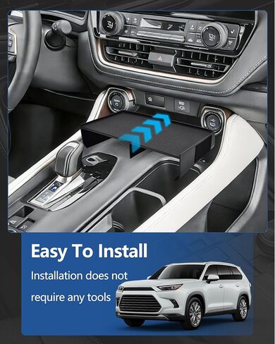 Center Console Organizer for Toyota Grand Highlander Accessories 2026 2025 2024 2023, Middle Storage Insert Tray for Cell Phone & Sunglasses & Vehicle Key in Saudi Arabia