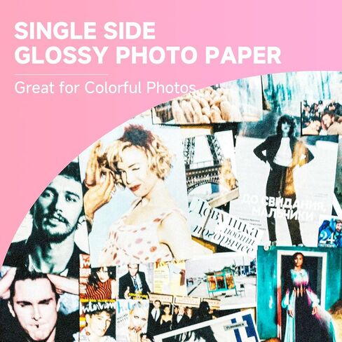 Glossy Inkjet Photo Paper 13X19 Inches 48lb 100 Sheets Professional Glossy Photographic Paper Compatible with Inkjet Printer Use DYE INK 180GSM in Saudi Arabia