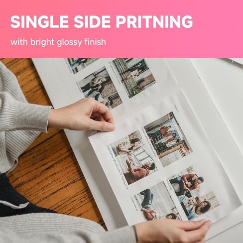 Glossy Inkjet Photo Paper 13X19 Inches 48lb 100 Sheets Professional Glossy Photographic Paper Compatible with Inkjet Printer Use DYE INK 180GSM in Saudi Arabia