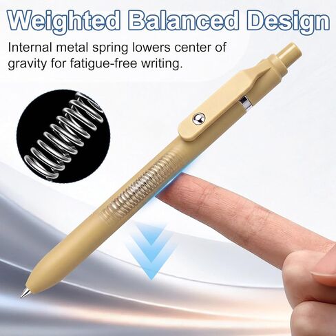 Fenmay 8 Pcs Gel Pens - 0.7mm Fine Point Quick-Dry Black Ink, Smooth Writing Pens for Journaling, Note Taking, Office & School Supplies in Saudi Arabia