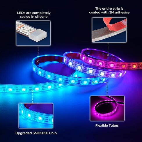 مظلة عربة الجولف التي تعمل بمنفذ USB، أضواء متعددة الألوان مع جهاز تحكم عن بعد/التطبيق، مصابيح شريطية LED مقاس 47.2 بوصة، IP68 مقاومة للماء لسقف عربة الجولف لقارب السيارة EZGO Yamaha Club in Kuwait