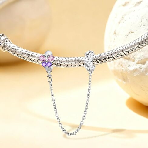 1Pc Fashionable Safety Chain Series Charm Fit DIY Jewelry Matching Dating Gift Fine Ladies Jewellery in Saudi Arabia