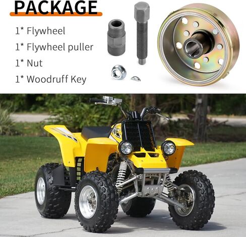Flywheel Rotor & Flywheel Puller & Woodruff Key Nut for Yamaha Banshee 350 1987-2006 in Kuwait