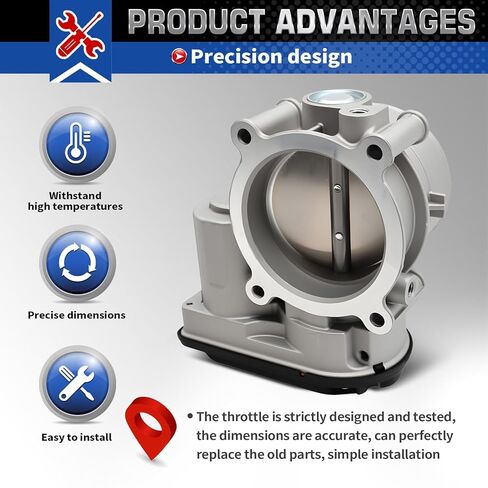 BL3Z-9E926-B Electrical Throttle Body Assembly with Sensor Compatible with Navigator Expedition F Series 150 Transit-150 Transit-250 Transit-350 3.5L 2011-2020 Replace 977-593 67-6022 in Kuwait