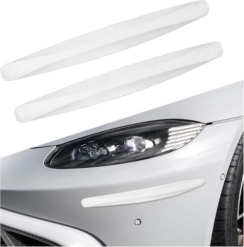 2 PCS Bumper Guard Strip, Anti-Scratch Car Side Door Edge Protector Trim Sticker, Anti-Collision Patch Bumper Guard Strip for SUVs RVs Trucks, Universal Car Accessories (Black) in Kuwait