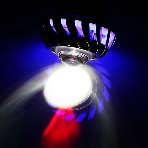 Motorcycle Headlight LED Projector Lens Single Halo Angel Devil Eye Spot Light Blue 3000LM Brightness Dependable Performance Attractive Design For DC 12-60V Motorcycles Cruisers Bikes in Saudi Arabia