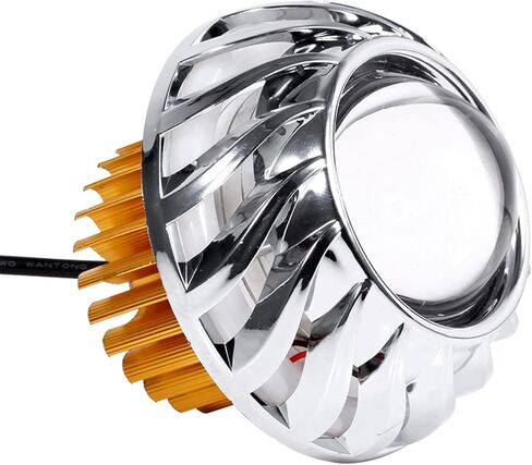 Motorcycle Headlight LED Projector Lens Single Halo Angel Devil Eye Spot Light Blue 3000LM Brightness Dependable Performance Attractive Design For DC 12-60V Motorcycles Cruisers Bikes in Saudi Arabia