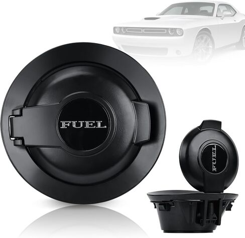 68250120AA Fuel Filler Door Cap Carbon Fibre Gas Fuel Door Cap Fit For 2008-2023 Dodge Challenger in Kuwait
