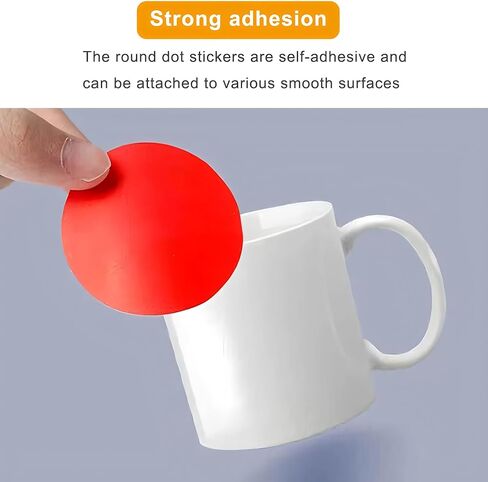 60 PCS Extra Large Red Dot Stickers 4 Inch Jumbo Round Color Coding Labels 4" Circle Sticky Dots 100 mm Big Huge Giant Blank Circular Price Label Sticker Sheets for Office Classroom Warehouse in Saudi Arabia
