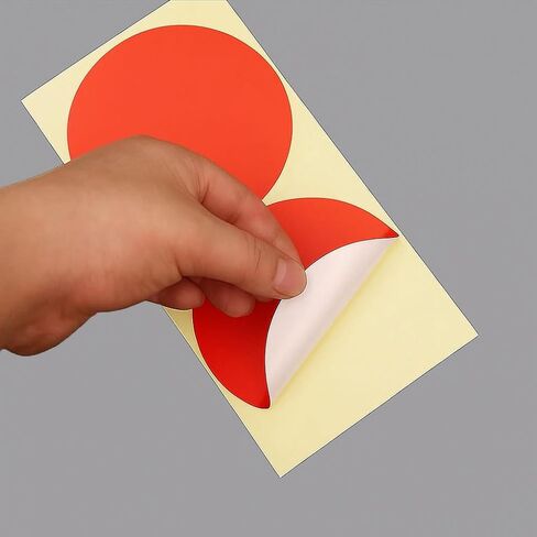 60 PCS Extra Large Red Dot Stickers 4 Inch Jumbo Round Color Coding Labels 4" Circle Sticky Dots 100 mm Big Huge Giant Blank Circular Price Label Sticker Sheets for Office Classroom Warehouse in Saudi Arabia