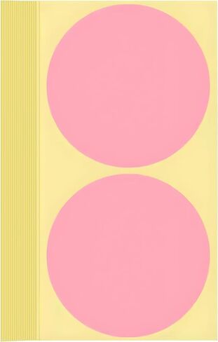 60 PCS Extra Large Red Dot Stickers 4 Inch Jumbo Round Color Coding Labels 4" Circle Sticky Dots 100 mm Big Huge Giant Blank Circular Price Label Sticker Sheets for Office Classroom Warehouse in Saudi Arabia
