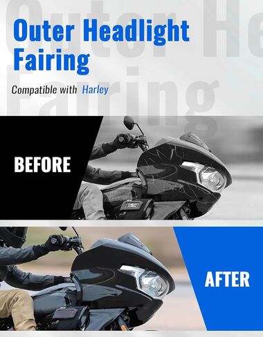 Front Outer Fairing for Road Glide 2024, Black Headlight Cover Inner Fairing Fit for Harley Touring CVO Road Glide 2023-2025 ST FLTRX FLTRXSTSE 2024-2025 Accessories,Matte Black in Saudi Arabia