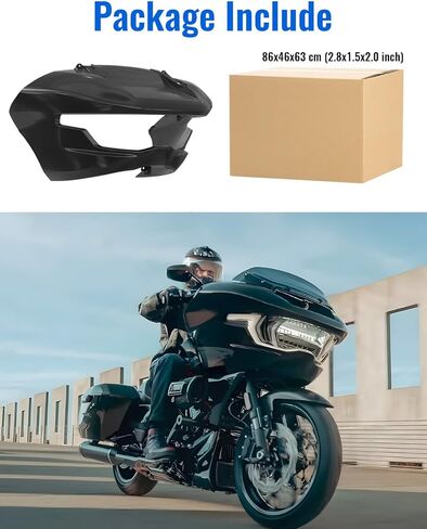 Front Outer Fairing for Road Glide 2024, Black Headlight Cover Inner Fairing Fit for Harley Touring CVO Road Glide 2023-2025 ST FLTRX FLTRXSTSE 2024-2025 Accessories,Matte Black in Saudi Arabia