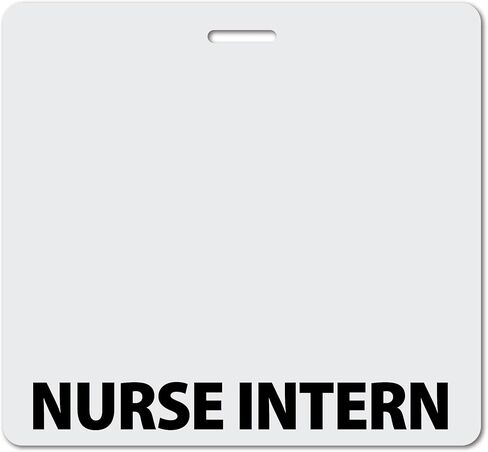 Nurse Intern Heavy Duty Horizontal Light Purple (1 Pack) - Spill & Tear Proof Cards - 2 Sided USA Printed Quick Role Identifier ID Tag Backer by BadgeZoo in Saudi Arabia