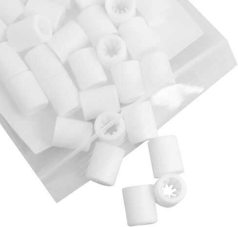 MEETOOT 50PCS White Disposable Double Layer Barbed Buckle Concert Festival Entrance Party Wristband Plastic Adjustable Clasp One Way Sliding Lock Length 15-20mm in Saudi Arabia