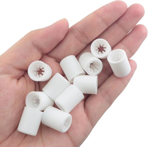 MEETOOT 50PCS White Disposable Double Layer Barbed Buckle Concert Festival Entrance Party Wristband Plastic Adjustable Clasp One Way Sliding Lock Length 15-20mm in Saudi Arabia
