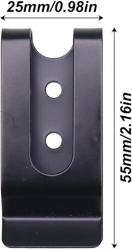 6PCS Metal Belt Buckle with Spring Hooks and 6 Rivets Leather DIY Accessories for Making Wallets Pouch Sheaths and Other Leather Goods Black in Kuwait
