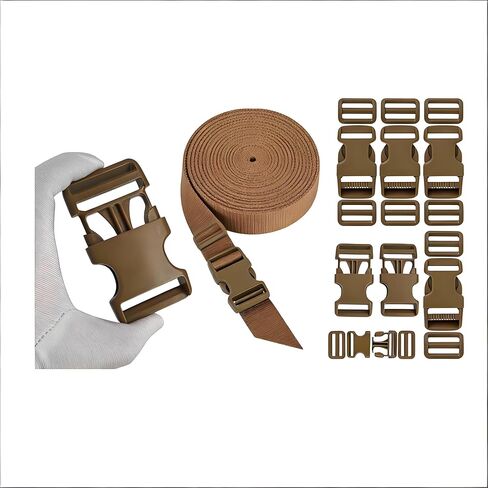 Quick Side Release Plastic Buckles Straps for backpacks dog collar Luggage Straps, Nylon Webbing Adjuster in Saudi Arabia