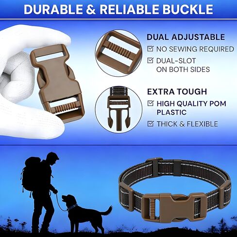 Quick Side Release Plastic Buckles Straps for backpacks dog collar Luggage Straps, Nylon Webbing Adjuster in Saudi Arabia