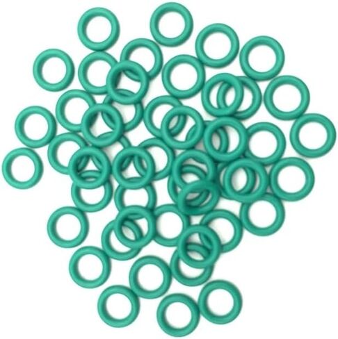 50pcs Superior FKM Fluorine Rubber O Ring CS 1.5mm OD 4mm ~ 28mmInsulation Oil High Temperature Resistance Green(OD 26mm) in Kuwait