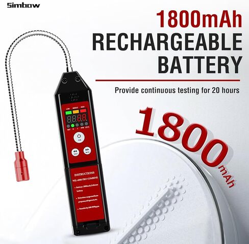 Refrigerant Leak Detector, WJL-6000 PRO HVAC Freon Leak Detector Halogen Freon Sniffer Rechargeable Air Conditioning Detection for R32 R410A R454B R290 CFCs, HCFCs, HFCs, HFOs, HCs in Saudi Arabia