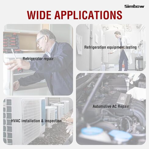 Refrigerant Leak Detector, WJL-6000 PRO HVAC Freon Leak Detector Halogen Freon Sniffer Rechargeable Air Conditioning Detection for R32 R410A R454B R290 CFCs, HCFCs, HFCs, HFOs, HCs in Saudi Arabia