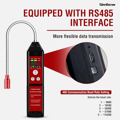 Refrigerant Leak Detector, WJL-6000 PRO HVAC Freon Leak Detector Halogen Freon Sniffer Rechargeable Air Conditioning Detection for R32 R410A R454B R290 CFCs, HCFCs, HFCs, HFOs, HCs in Saudi Arabia