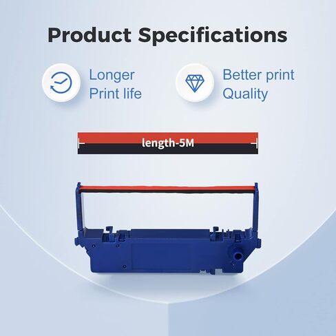 myCartridge 36-Pack SP700 High-Yield Ribbon Replacement Compatible for Star SP700 Printer Ribbon Black/Red, SP-700BR, RC-700BR, SP712, SP742 (Individually Packaged) in Kuwait