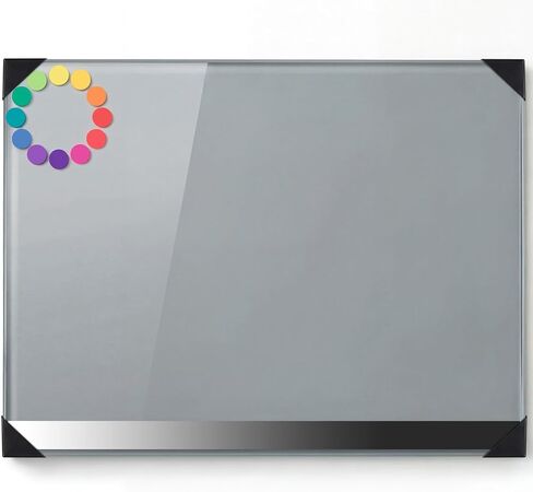 12x16 Inch Tempered Glass Paint Palette with Neutral Grey Value Scale Non Slip Pads and Corner Guards Accurate Color Mixing Surface for Acrylic Oil Watercolor Easy Clean Reusable Artist Palette Board in Saudi Arabia