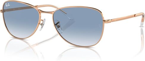 Ray-Ban RB3733 Sunglasses, Rose Gold/Clear Gradient Blue, 59 mm in Saudi Arabia