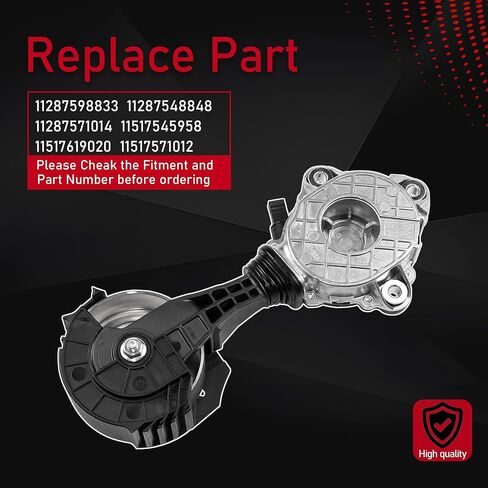 Drive Belt Tensioner Idler Assembly Friction Wheel Compatible with Mini Cooper Paceman Countryman L3 1.5L L4 1.6L 2.0L Replaces 11287598833 11287548848 11287571014 11517545958 11517619020 in Kuwait