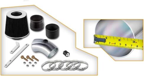 Short Ram Air Intake Kit & Black Filter Combo Compatible for 2006-2008 Chevy Impala/Monte Carlo 3.5L / 3.9L V6 Engine in Saudi Arabia