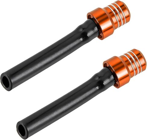 2 PCS Breather Hose Gas Fuel Tank Cap, CNC One-Way Fuel Tank Valve Vent Tube with Check Ball, Aluminum Breather Valve Tube for 50cc 110cc 70cc 125cc ATV Dirt Pit Quad Bike (Red) in Kuwait