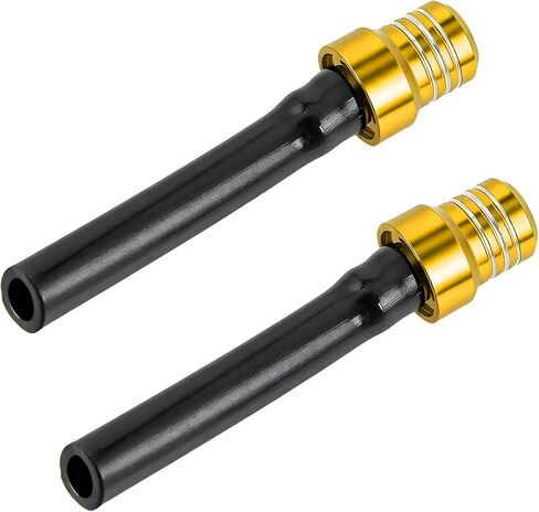 2 PCS Breather Hose Gas Fuel Tank Cap, CNC One-Way Fuel Tank Valve Vent Tube with Check Ball, Aluminum Breather Valve Tube for 50cc 110cc 70cc 125cc ATV Dirt Pit Quad Bike (Red) in Kuwait