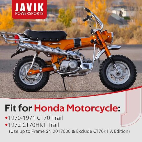 JAVIK Fuel Gas Cap For Honda CT70 Trail 1970-1971 CT70HK1 Trail 1972(Use up to Frame SN 2017000) O.E.M#17620-098-010 in Kuwait