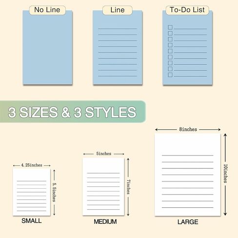 10-1000 Pads Personalized Notepads Bulk - Custom Notepad with Logo & Text 4.25"x5.5" 50 Sheets Pads for Office Business Classroom (Small(4.25''x5.5'')) in Saudi Arabia