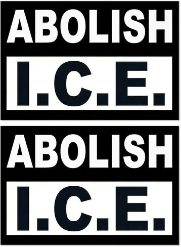 Abolish ICE Rally Car Magnet 4x6 inches, 2 Pack - Protest & Political Statement Magnets for Car Truck SUV, Mailboxes, or Any Other Magnetic Surfacet in Saudi Arabia