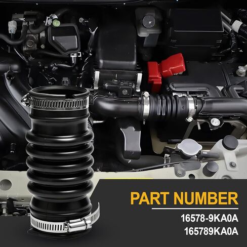 خرطوم دخول هواء المحرك متوافق مع 2013-2019 فيرسا ميكرا 1.6L يستبدل 16578-9KA0A 165789KA0A in Kuwait