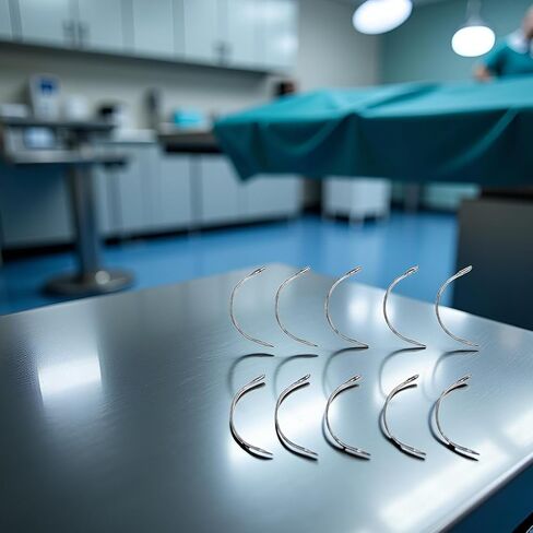 20 Pieces Sliver Veterinary Suture Needles for Animal Surgical Needle and Fur Sew Tool Sewing Notions, Fur Sewing Tool Set in Kuwait