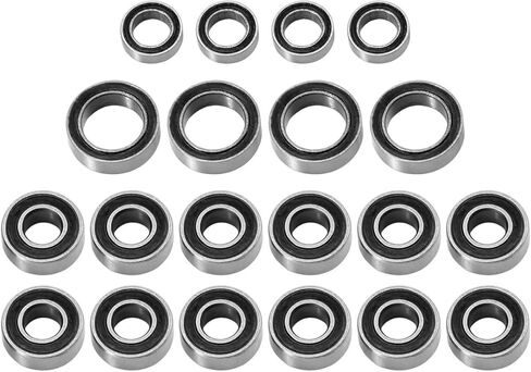RC Parts Spare Parts for Tamiya for TT-01 TT-01E for TT-02B TT-01D 1/10 20pcs Sealed Bearing Kit RC Car Parts Accessories and Upgrades Replacement Repair in Kuwait