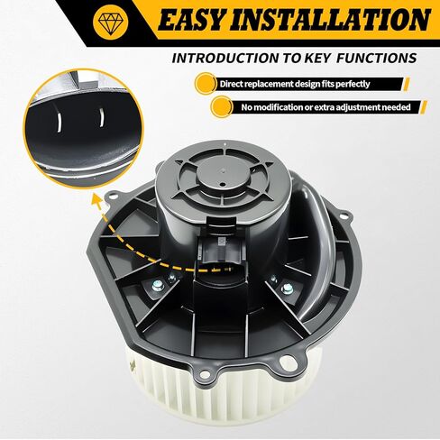 A/C Heater Blower Compatible with Taurus 1996-2007 Sable (not LS VIP) 1996-2005 Replaces 700017 E8DZ-19834-A 1F1Z-19805-AA in Kuwait