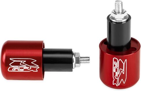 BarBaren CNC Bar ends Handlebar Grip End Caps For GSX-R600 1999-2021 GSX-R750 2000-2021 GSX-R1000 2001-2016 Red in Kuwait