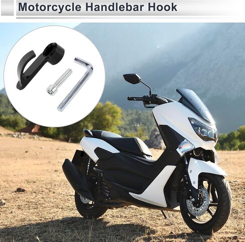 1 Set Universal Motorcycle Handlebar Hook Load-Bearing Capacity and Easy Installation Black in Kuwait