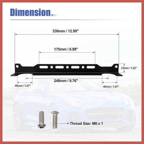 ACROPIX Universal Oil Cooler Mounting Bracket Kit 330mm Aluminum Alloy Engine Oil Cooler Radiator Adapter Kit Oil Cooler Bracket Kit Black Transmission Oil Cooler Mounting Kit Car Parts in Kuwait