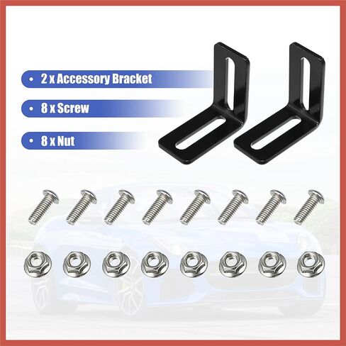 ACROPIX Universal Oil Cooler Mounting Bracket Kit 330mm Aluminum Alloy Engine Oil Cooler Radiator Adapter Kit Oil Cooler Bracket Kit Black Transmission Oil Cooler Mounting Kit Car Parts in Kuwait